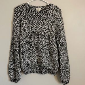 Black and white sweater